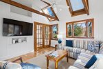 Live room with large smart TV